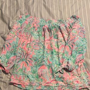 Lilly Pulitzer Multicolor Off-Shoulder Blouse